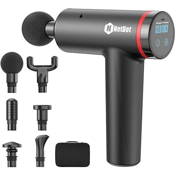 NIB - Muscle Massage Gun Handheld Massager with CASE - Picture 1 of 8